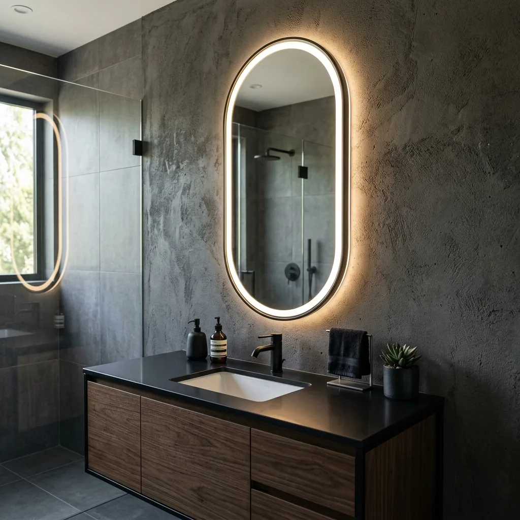 Capsule LED Bathroom Mirror Sialkot