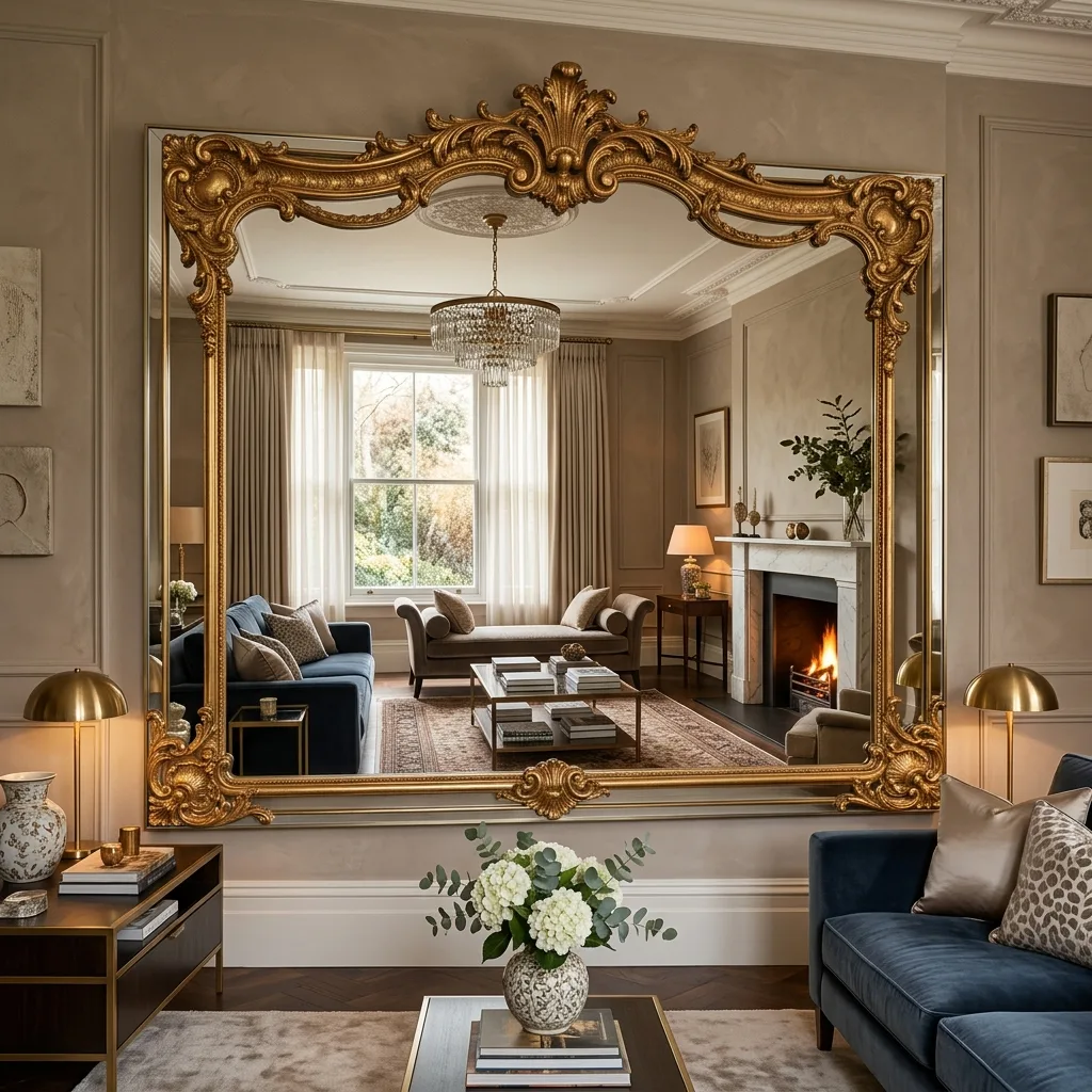 Gilded Baroque Mansion Mirror Sialkot