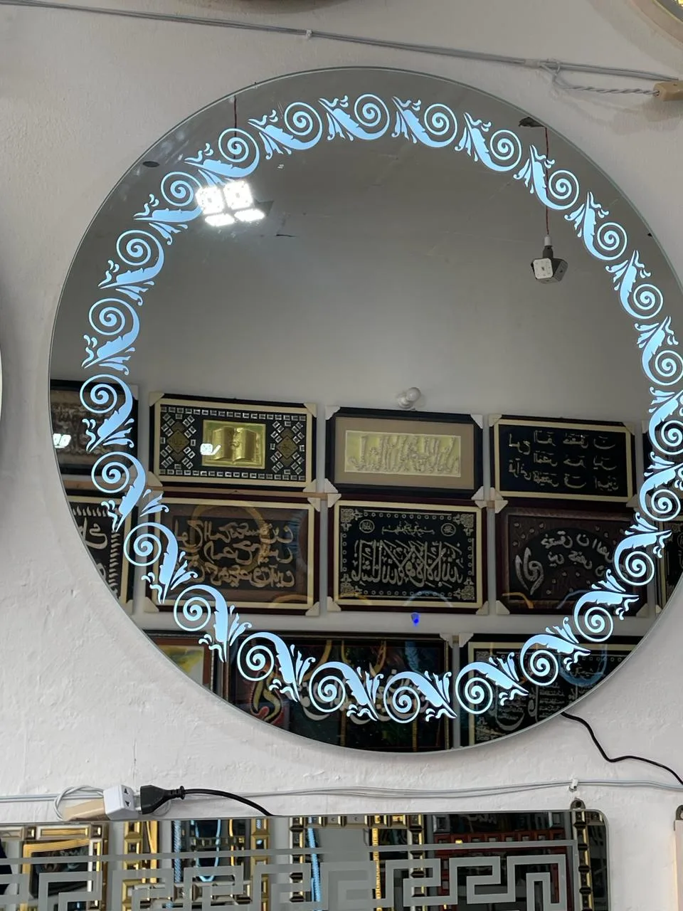 Baroque Scrollwork Dual Lit Mirror Sialkot