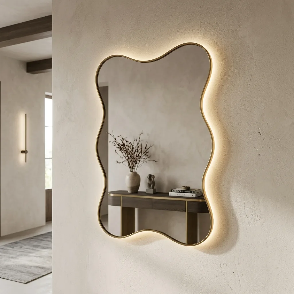 Organic Wavy Backlit Mirror Sialkot